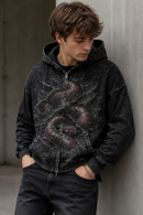 Snake Zip-Up Heavyweight Hoodie