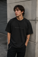 Bloomed Skull Raw Hem Tee