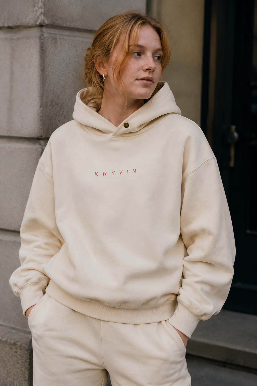 Spiderweb Single Snap Hoodie