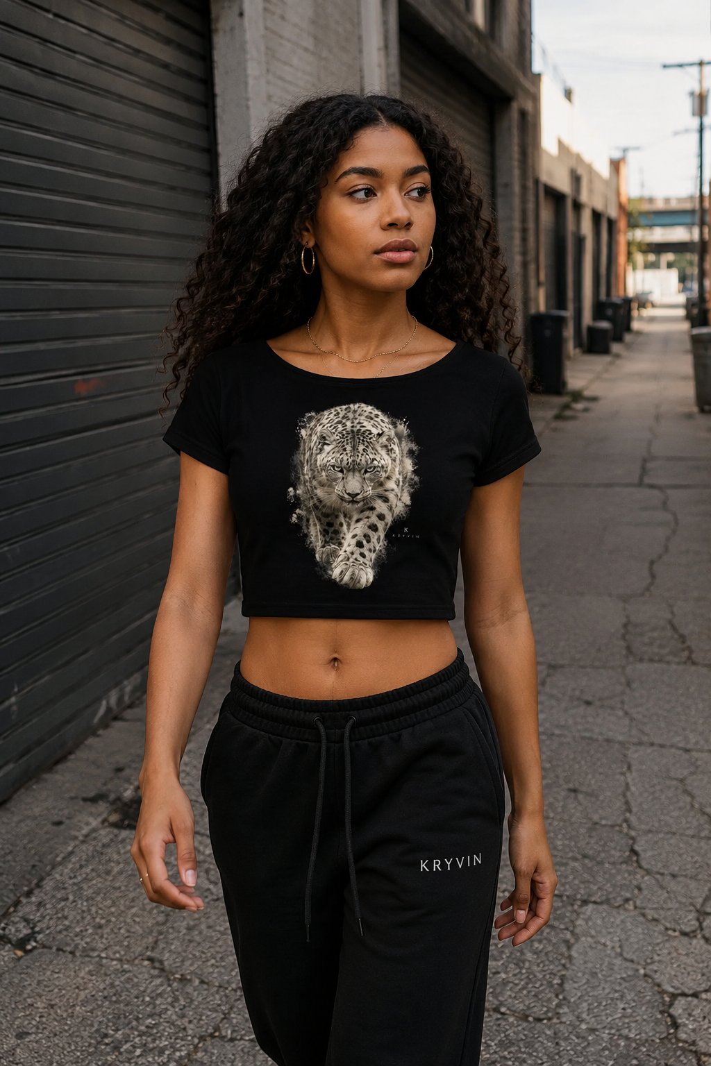 Leopard Off-Shoulder Tee