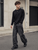 Give You Roses Barrel Leg Jeans
