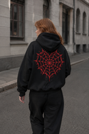 Spiderweb Single Snap Hoodie
