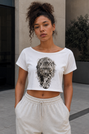 Leopard Off-Shoulder Tee