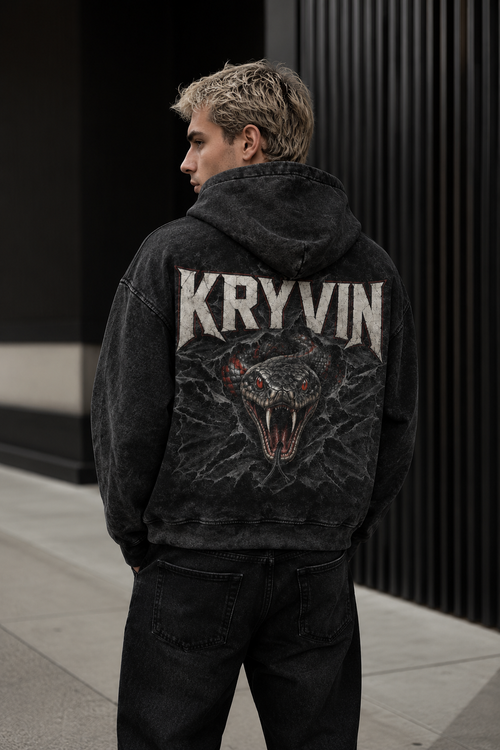 Snake Zip-Up Heavyweight Hoodie