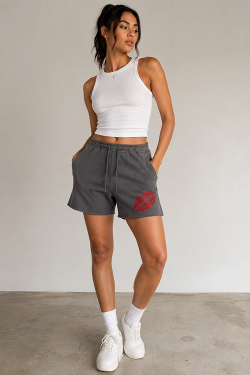 Kissed Raw Hem Shorts