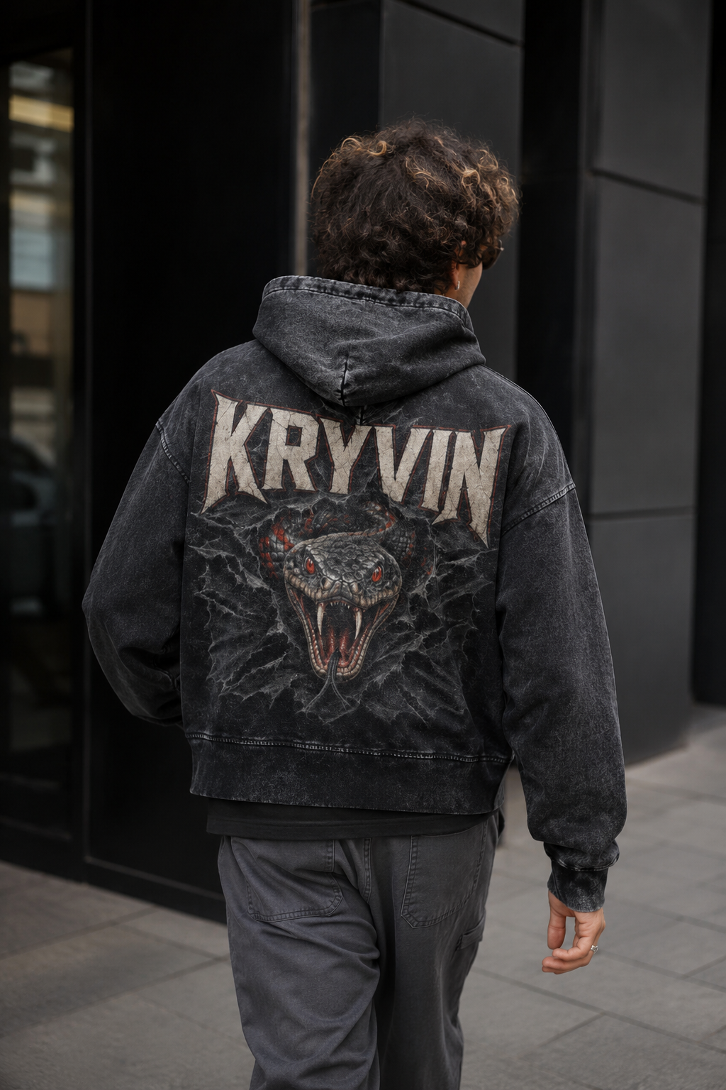 Snake Zip-Up Heavyweight Hoodie