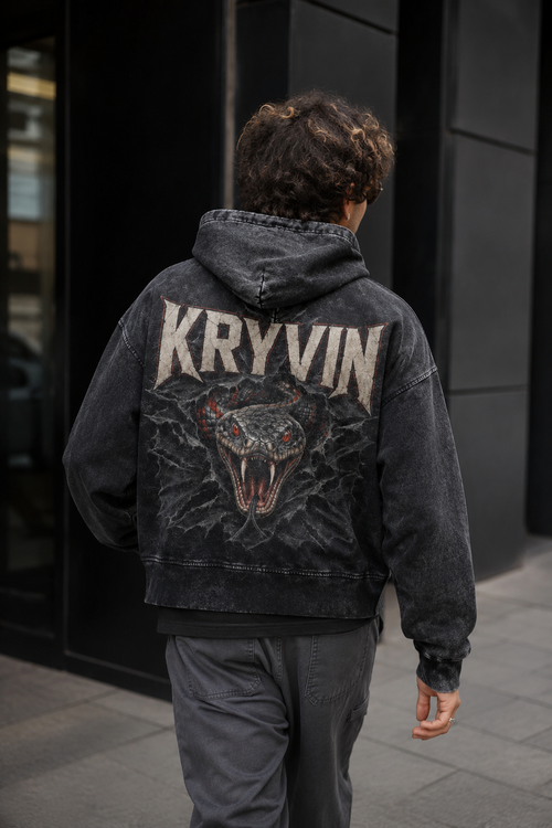 Snake Zip-Up Heavyweight Hoodie