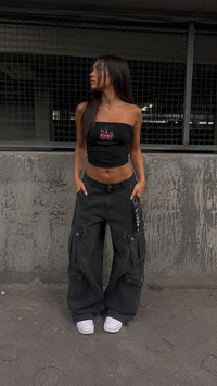 Cherry Cropped Yoga Tube Top