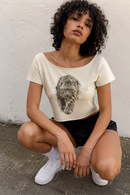 Leopard Off-Shoulder Tee